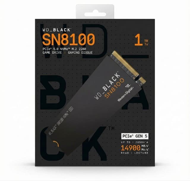 SSD M2 WD_BLACK SN8100 1TB PCIe Gen 5