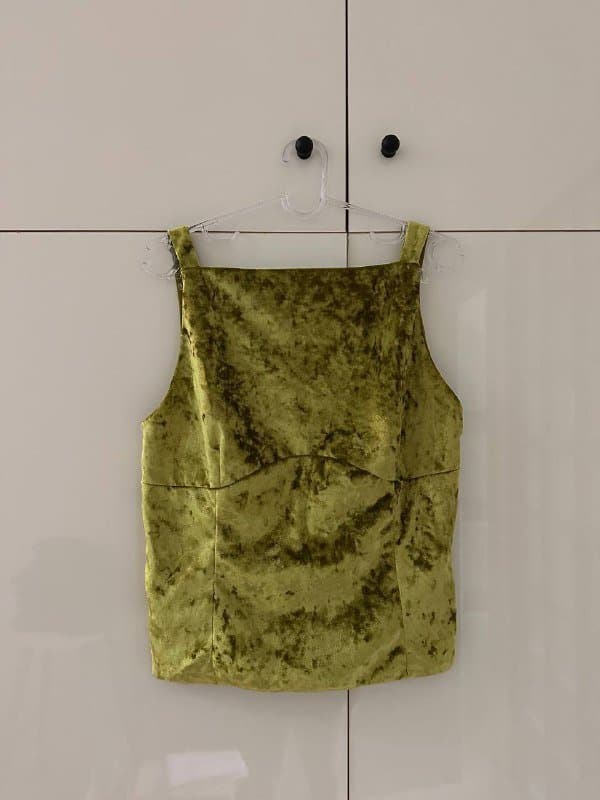 топ бархатный размер L женский