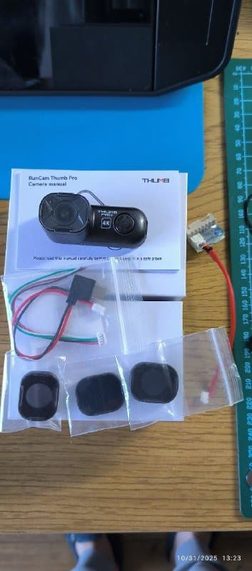 Мини экшен камера RunCam Thumb Pro 4K с фильтрами ND 8, 16, 32