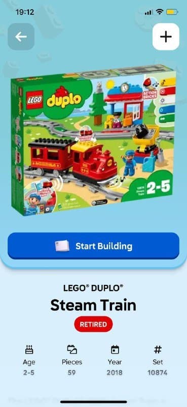 Коробка с Лего Дупло, железная дорога и детали