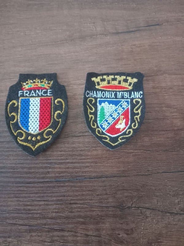 Вышитая эмблема Шамони-Монблан, эмблема Франции, металлический брелок 1