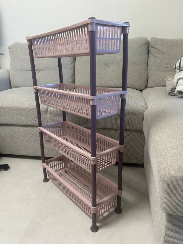 этажерка полка шкаф для ванной из пластика