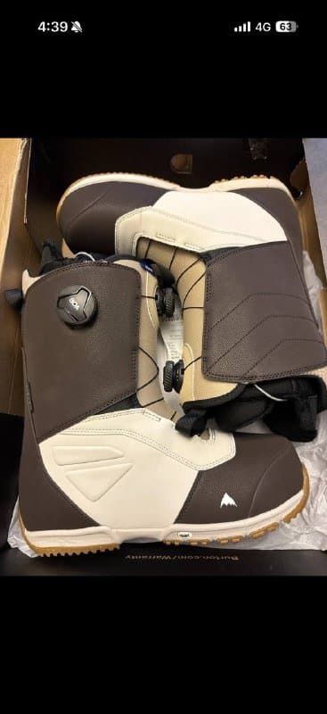 Burton Ruler Boa сноубордические ботинки коричневый/песочный, размер 11