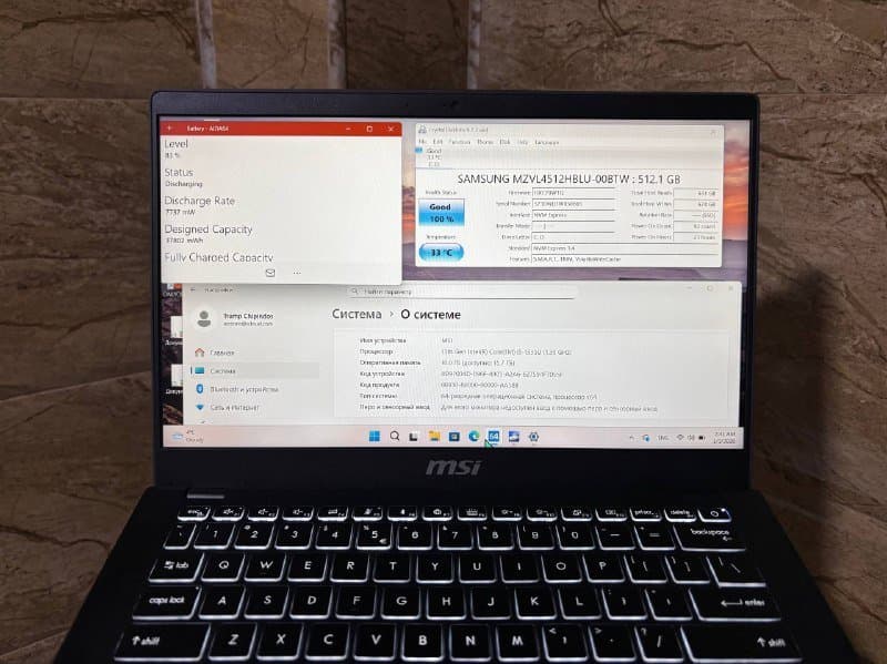 Ноутбук MSI Modern 14 C13M 16/512 2