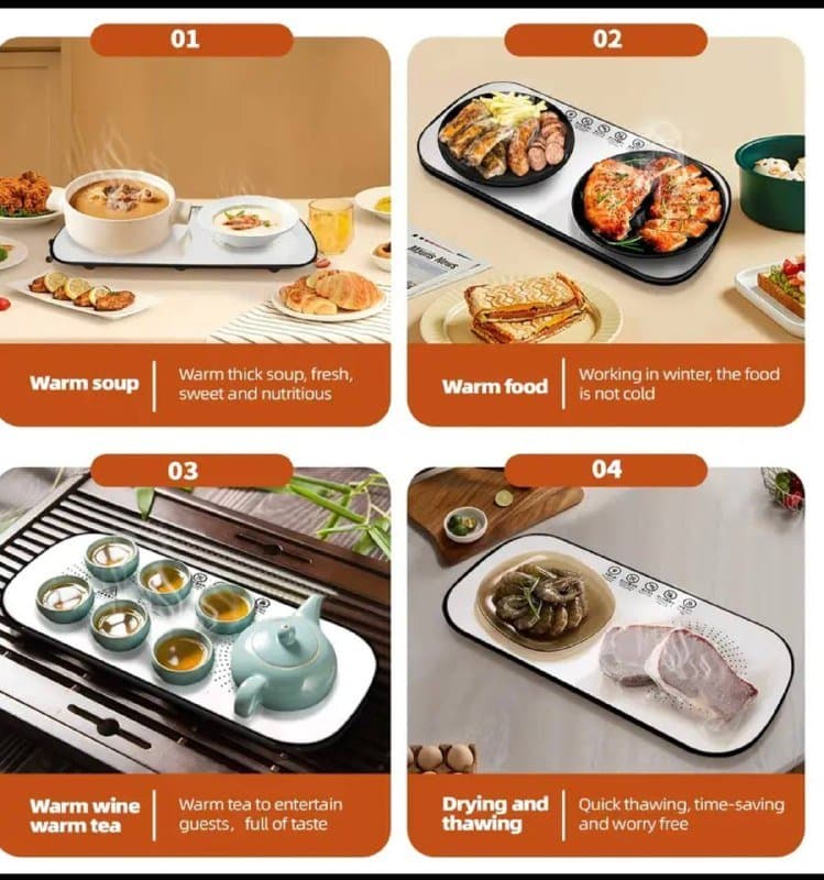 Электрическая подставка для поддержания температуры блюд и напитков 1