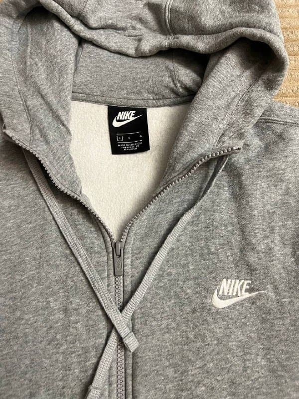 Nike оригинальная серая толстовка с капюшоном 2