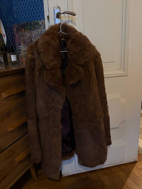 Шуба искусственная размер S-M