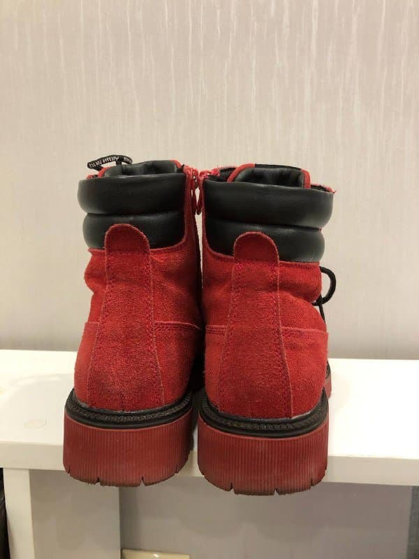 Красные ботинки, резиновые сапожки, меховые ботиночки 3