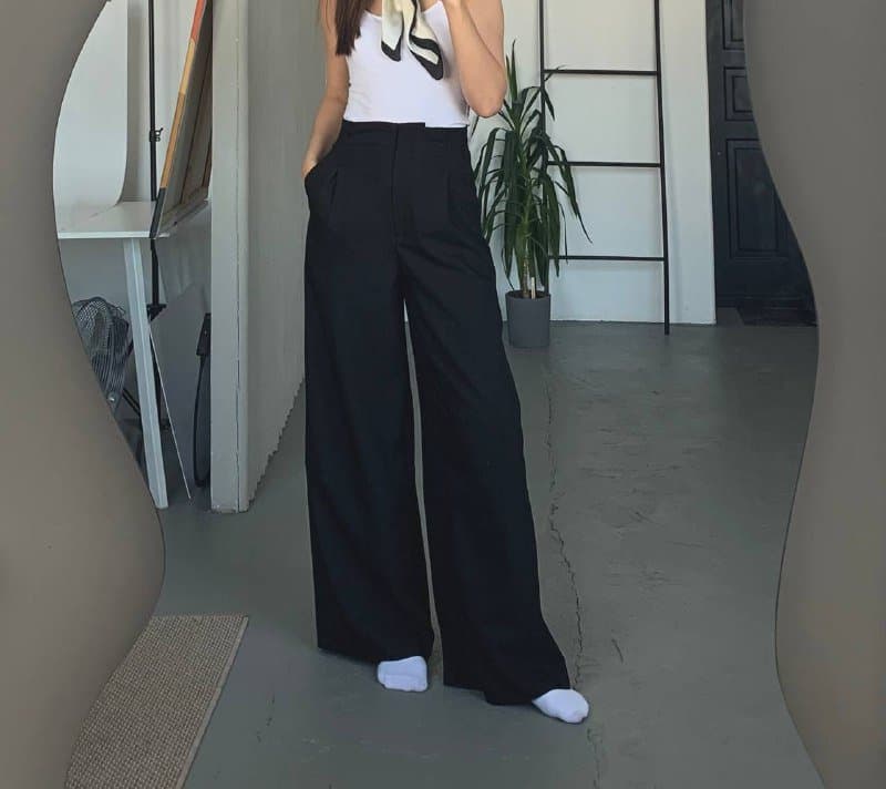 Брюки черные женские, Штаны легкие женские летние 1