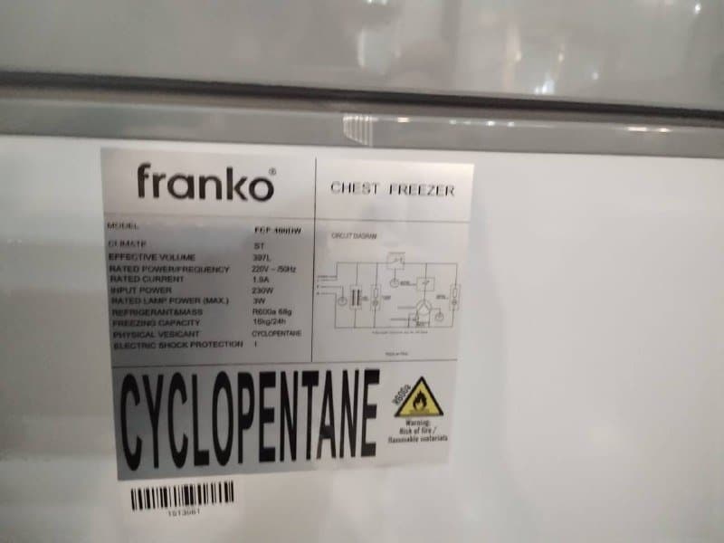 морозилки Franco FCF400dw, Midea MDRU385FZE46 2