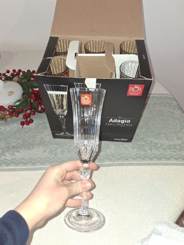 Бокалы для вина RCR Cristalleria Italiana Adagio хрустальное стекло