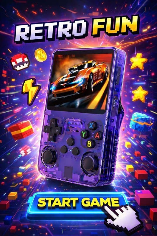 Портативная игровая консоль RETRO FUN