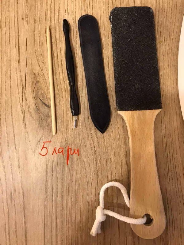 Кусачки для ногтей, щипчики для кутикул, щетка для пяток 6