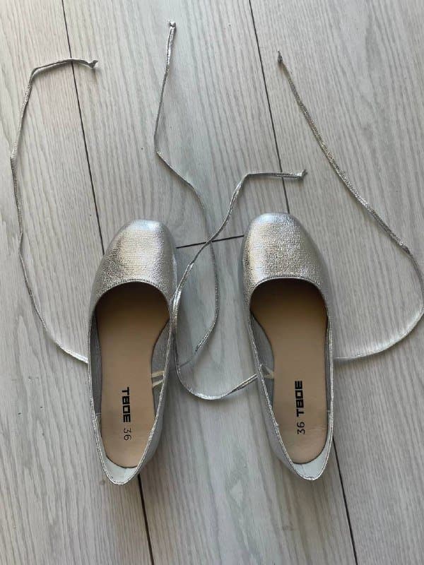 Балетки ТВОЕ размер 36 серебристые 3