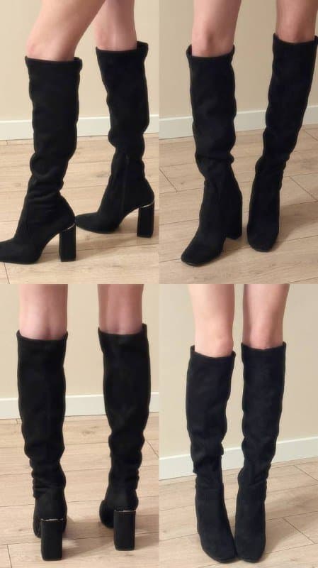 Замшевые женские сапоги 38-39 размер