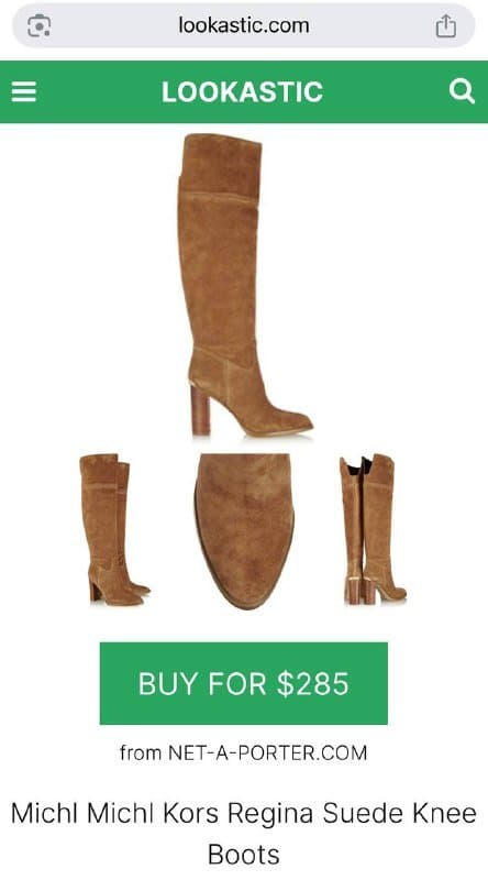 Сапоги ботфорты Michael Kors замшевые песочного цвета 2