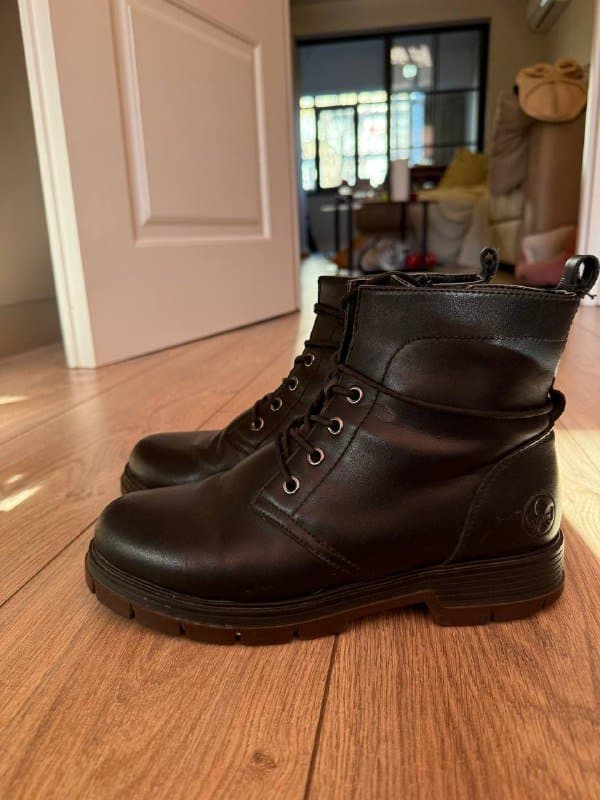 Туфли Miraton 38, зимние кожаные ботинки Rieker 39 3