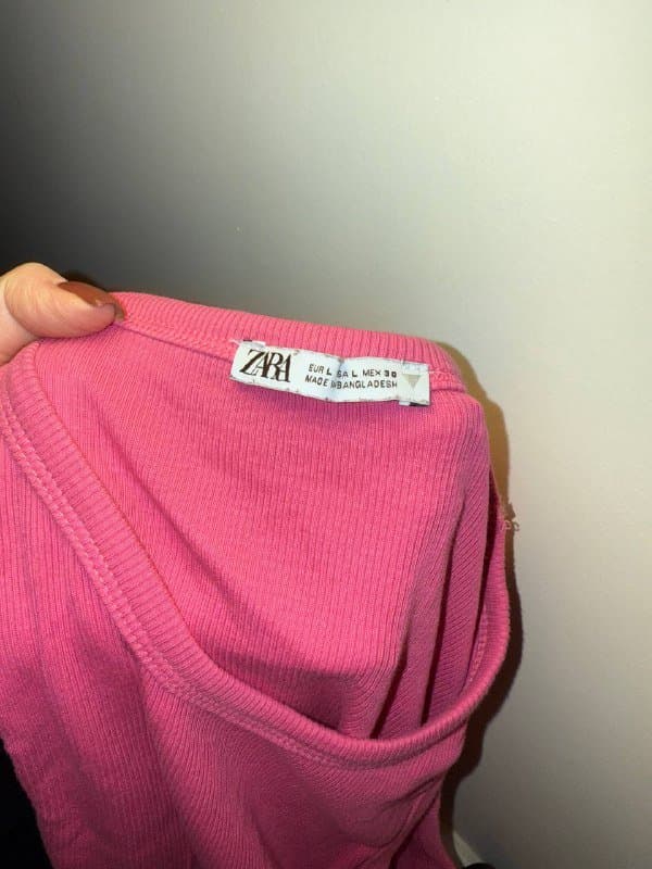 Женский розовый топ, майка графит, футболка Levi's XS/S 3