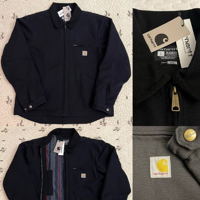 Рабочая куртка Carhartt Detroit Jacket J01 черная размер L