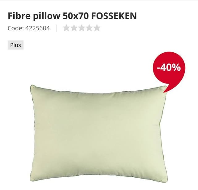 Подушка Fibre pillow 50x70 FOSSEKEN