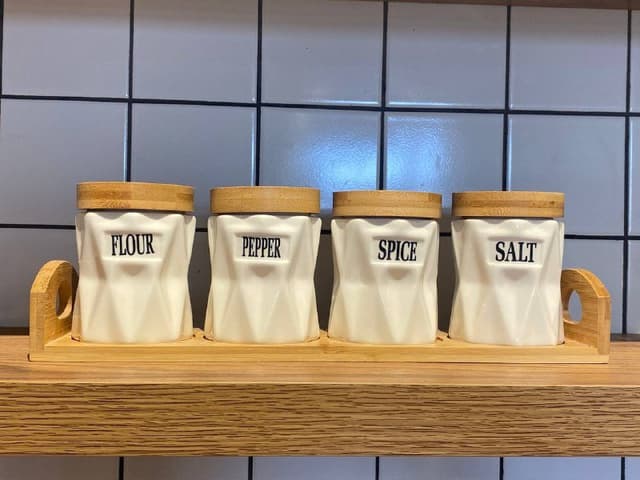 Баночки для сахара, соли, специй, муки комплектом