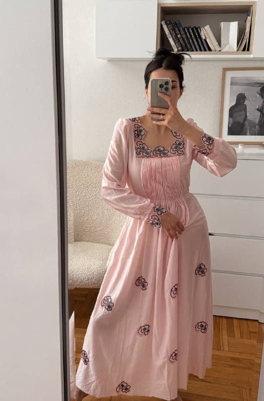 Винтажная ночнушка-платье женское