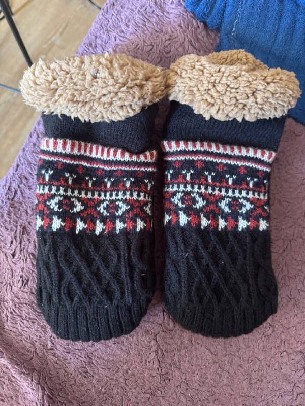 Тапочки-носочки с прорезиненной подошвой до 39 размера