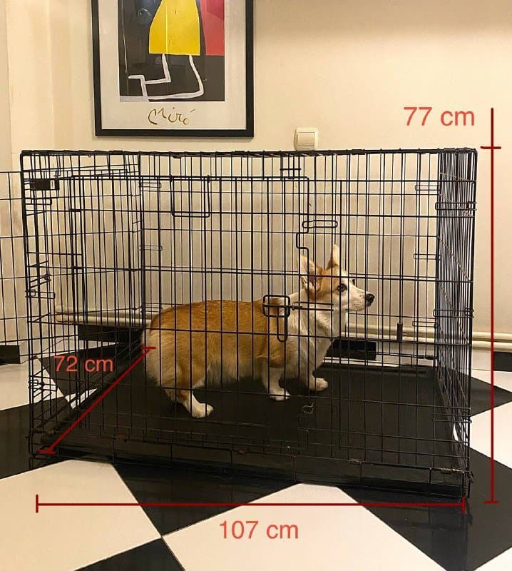 Металлическая клетка вольер для собак 107х72х77