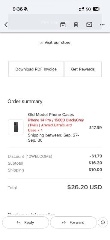 Чехол на iPhone 14 Pro Pitaka из арамидного волокна 1