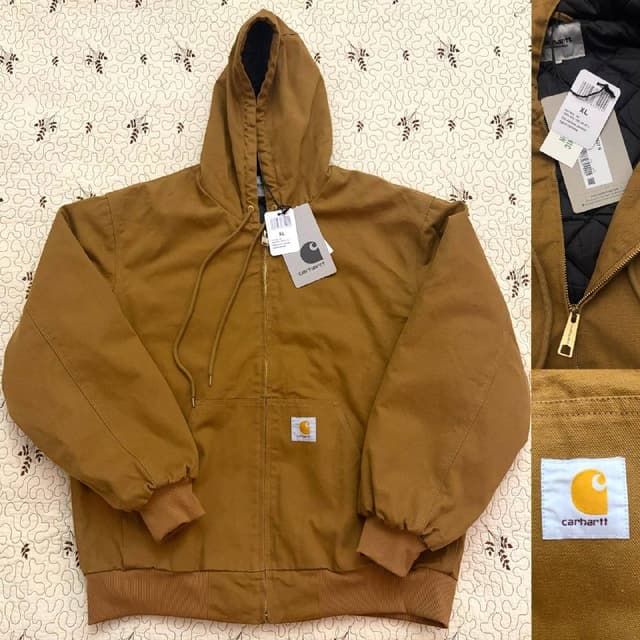 Рабочая куртка Carhartt Active Jacket J130 коричневая XL