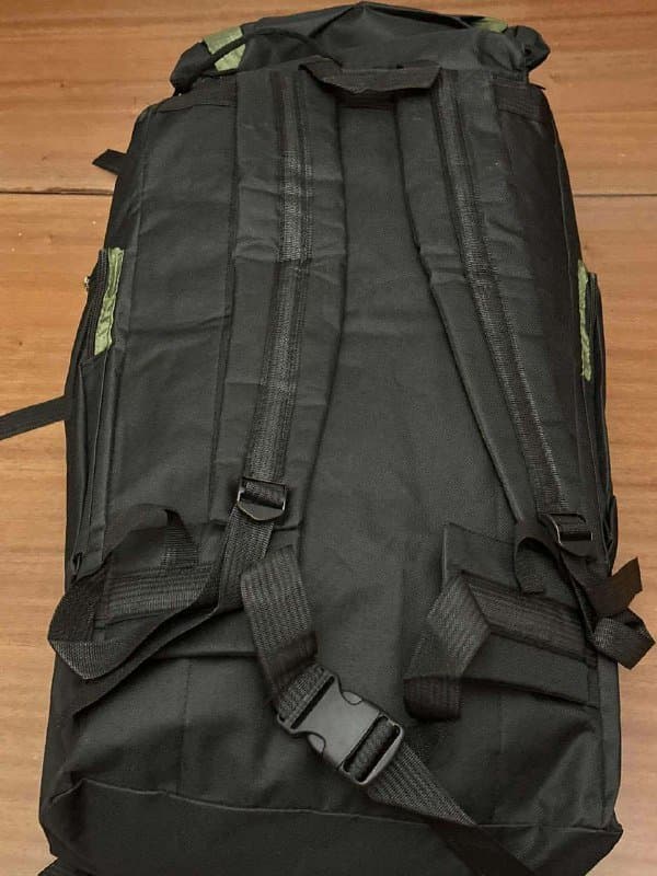 Рюкзаки зелёный 100 литров, чёрный 70 литров, синий 50 литров 5