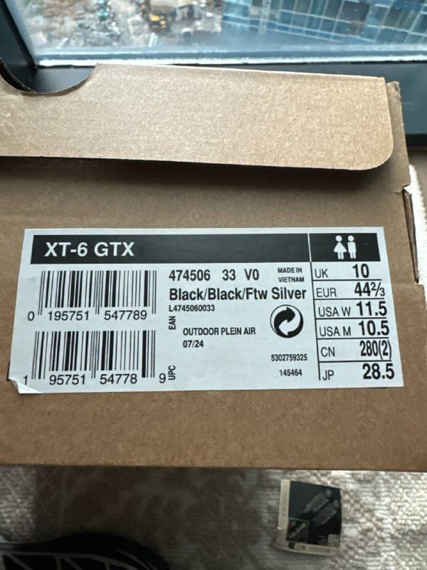 Кроссовки Salomon XT-6 на Goretex, размер 28 см 2