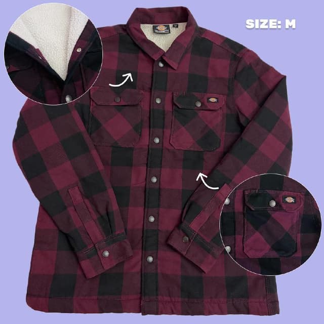 Мужская куртка рубашка овершерт Dickies Sacramento в клетку М