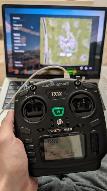 Пульт Radiomaster TX12 для FPV симулятора 2