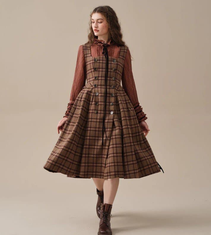 Платье-сарафан теплое, размер S 1