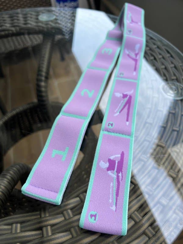 Резинка для растяжки ленточный эспандер с цифрами