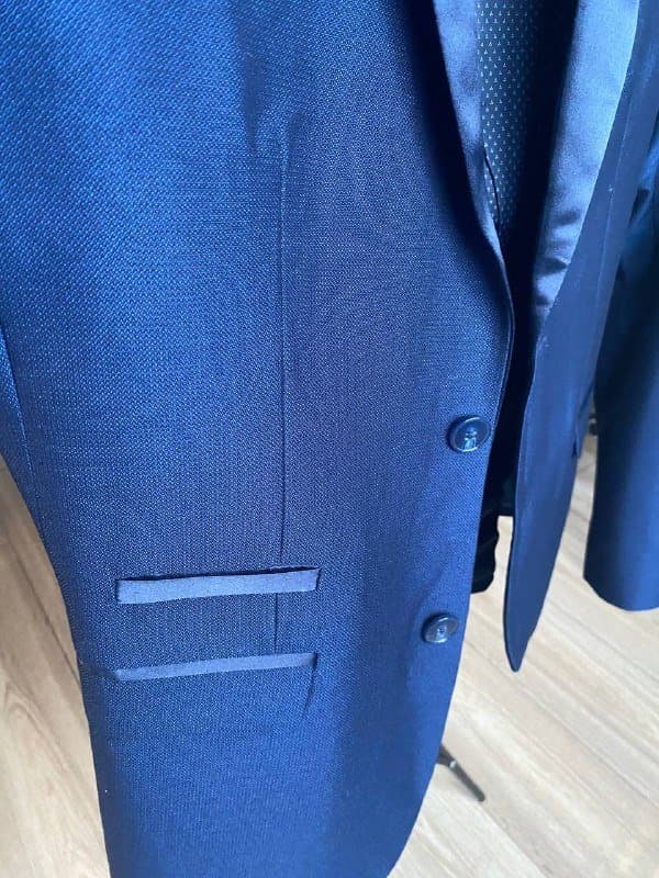 Пиджак мужской синий, черный, пальто серое, перчатки, галстуки 1