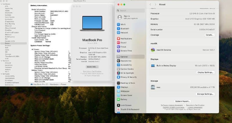 Macbook Pro 2019 i9 32GB 1TB SSD с зарядкой 2