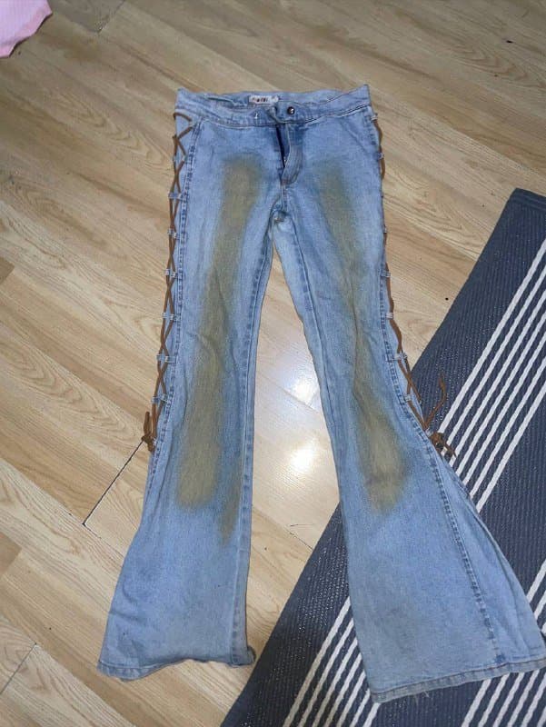 Женские джинсы клёши размер М 2