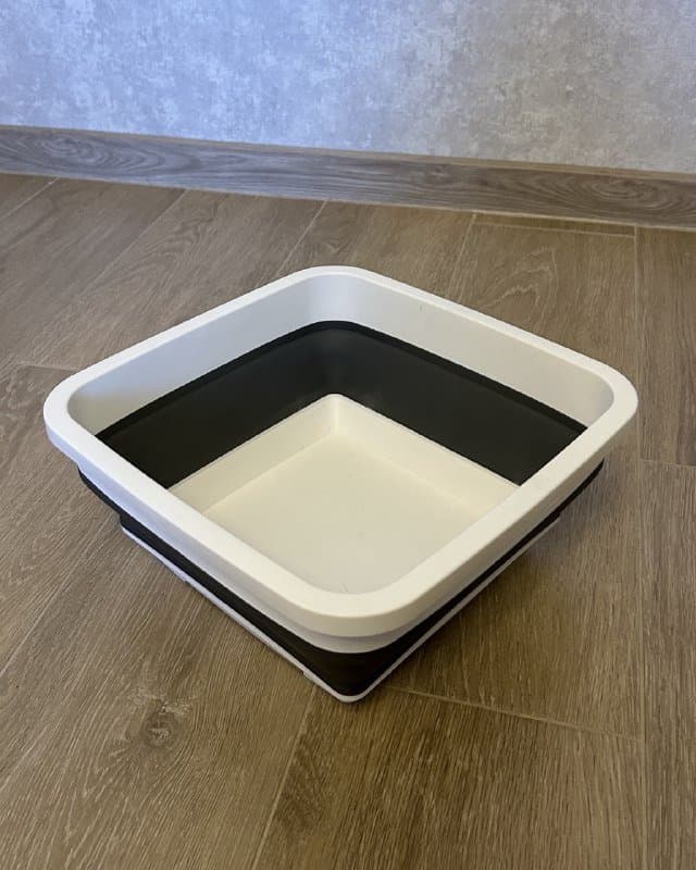 складной таз из резины-пластика или силикона-пластика 30х30 см 1