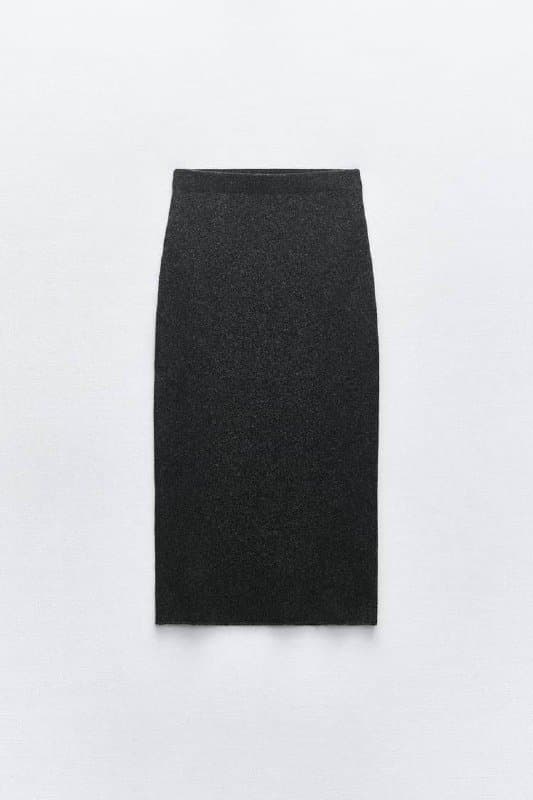 Костюм ZARA кардиган и юбка из шерсти мериноса 3
