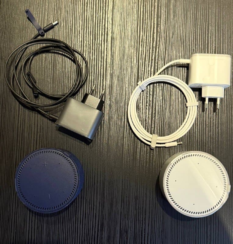 Яндекс мини без часов белая, темно-синяя 1