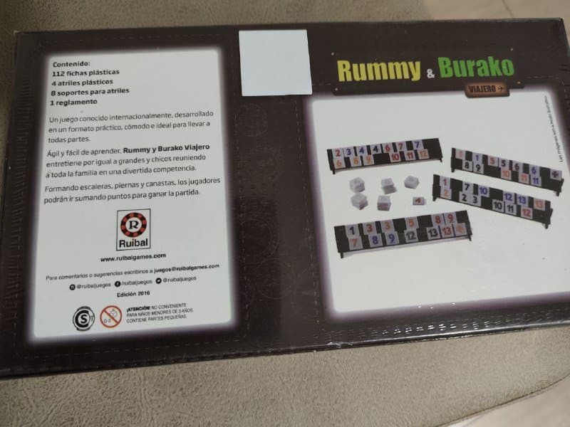 Настольная игра Rummy&Burako новая запечатанная 2