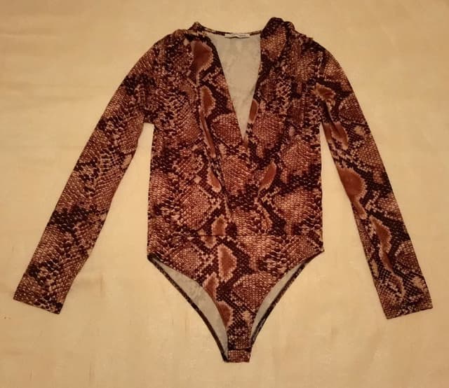 Боди Zara змея змеиной расцветки XS-S