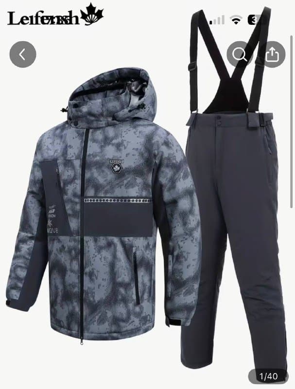 Мужской лыжный костюм размер XXL 54-56