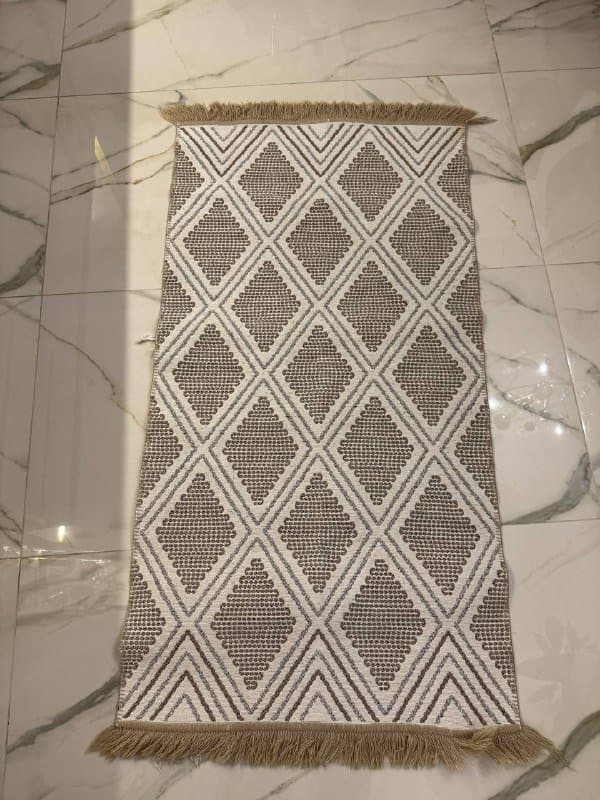 ковер черно-белый 80x150, ковер беж 80x150, ковер в полоску 90x60 2