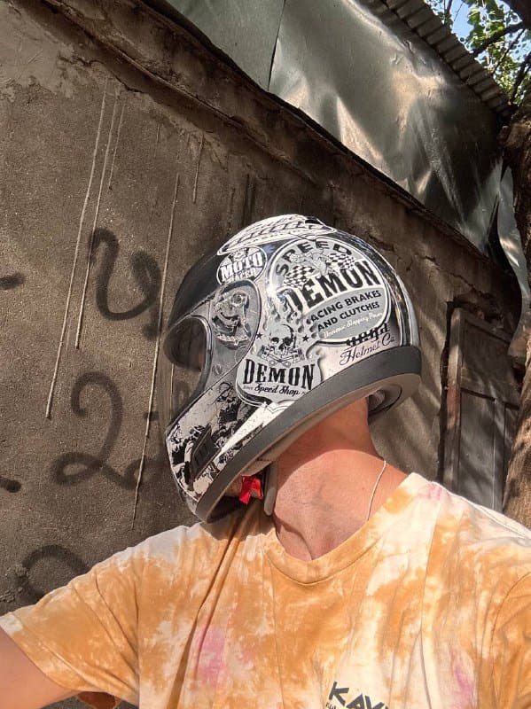 Шлем Vega Speed Demon с принтом размер M 1