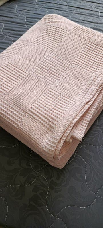 Хлопковое покрывало-плед