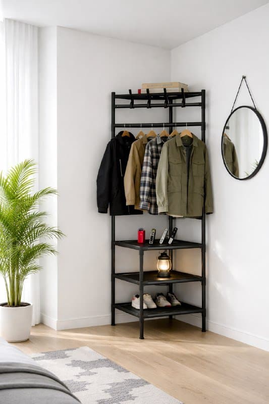 Угловая вешалка стеллаж новая