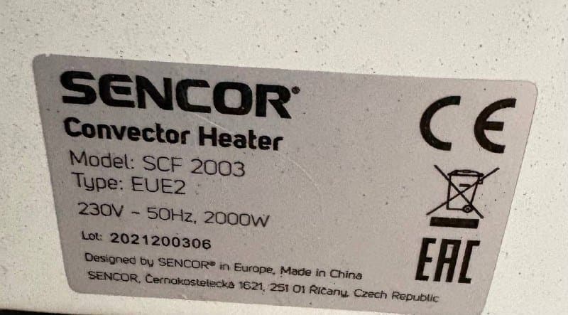 Обогреватель Sencor SCF 2003 3